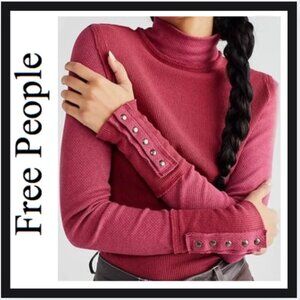 Free People  Freya Long Buttoned on Sleeve